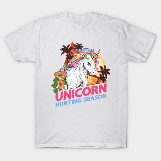 Unicorn Hunting Season T-Shirt by Cosmo Gazoo